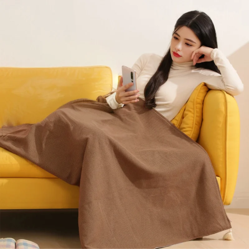 USB Electric Heated Blanket Wearable Heated Throw Blanket
Adjustable 3 Levels Temperature Machine Washable Warmer Blanket
