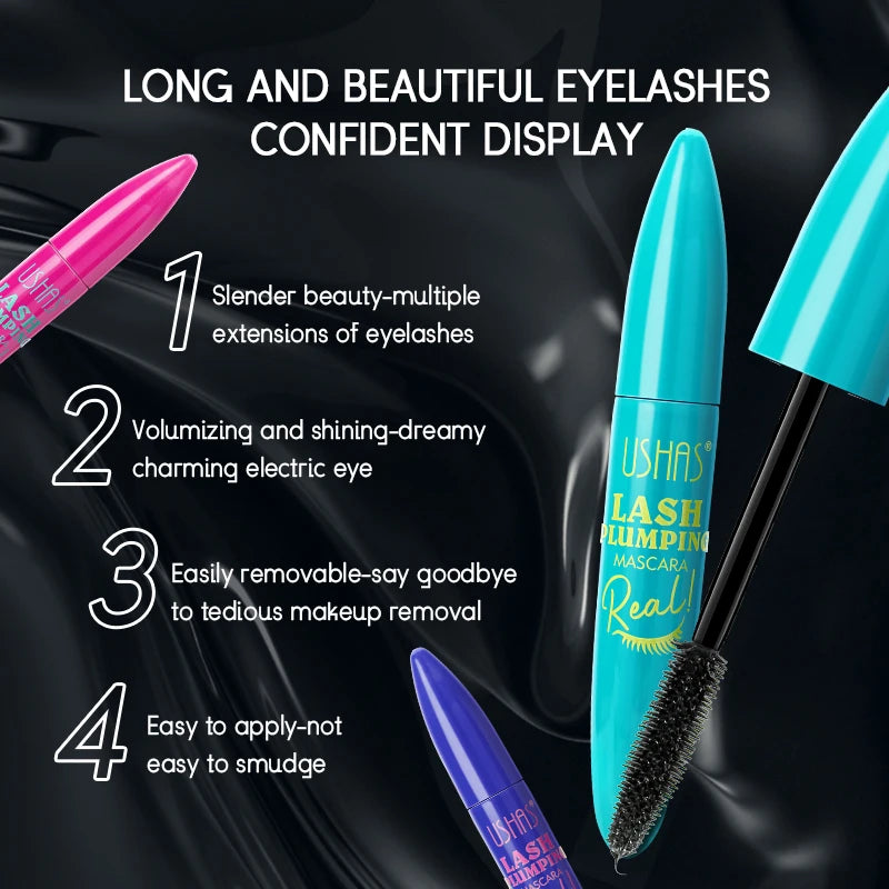 Ultra Long Lasting Mascara 4D Waterproof Mascara Liquid Fiber
360 Degree Spiral Brush Eyelashes Extension Makeup