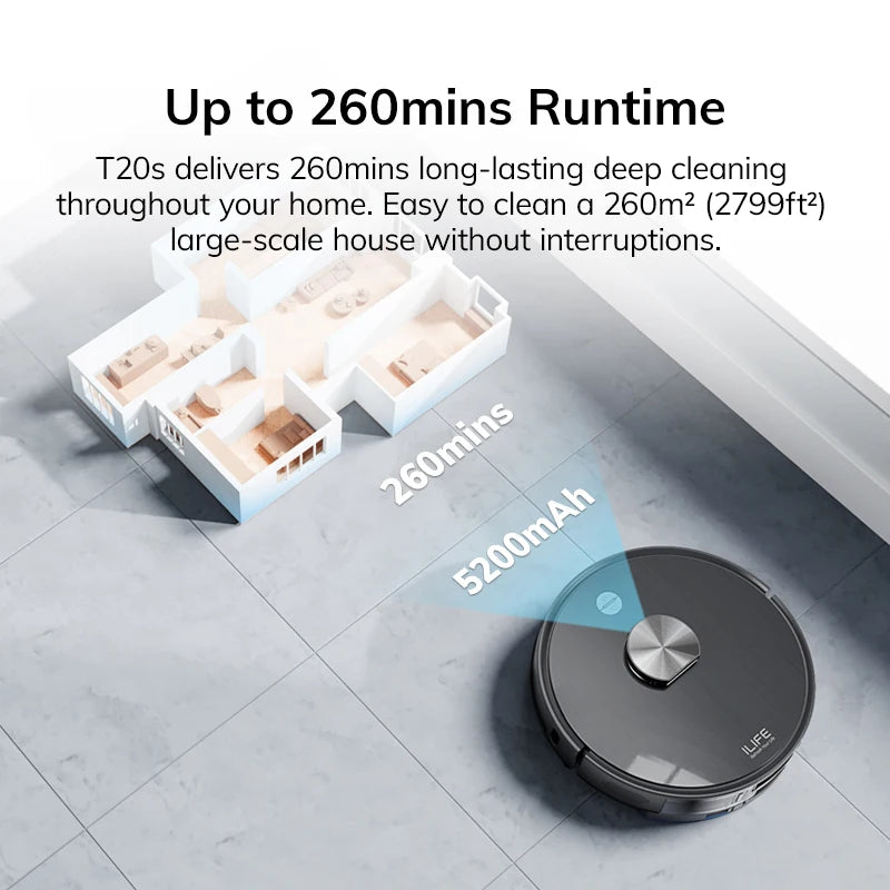 Robot Vacuum Cleaner,5000 Pa,Auto Empty Dock
60 Days Hands off Cleaning Vacuum And Mopping Wet / Dry Sweeping
