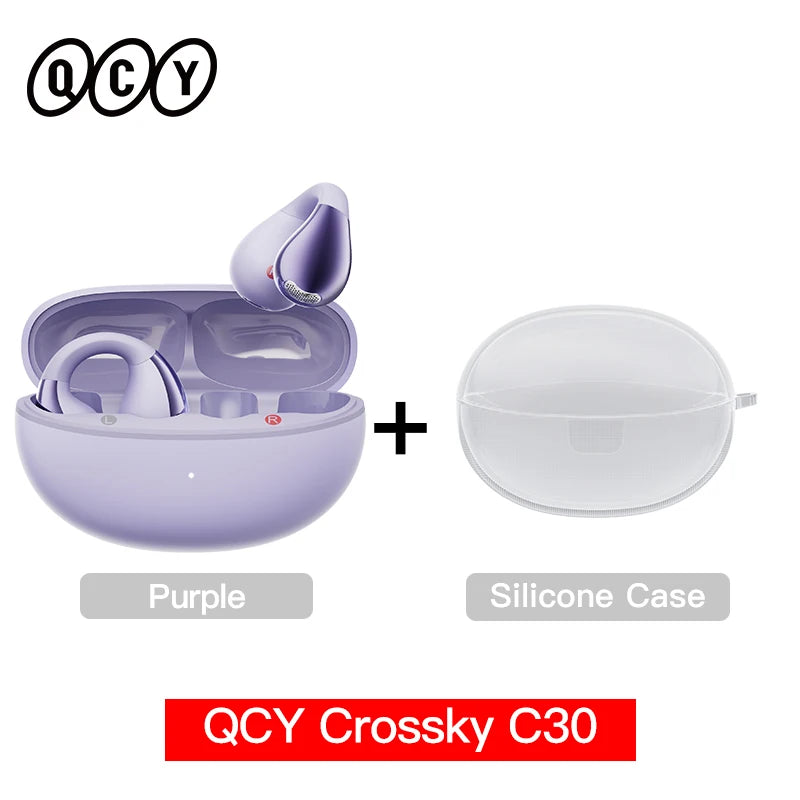 QCY Crossky C30 Wireless Earphones Bluetooth 5.4
Ear clip TWS Sports Earbuds Open Ear Earclip Dual-Connection Headphone