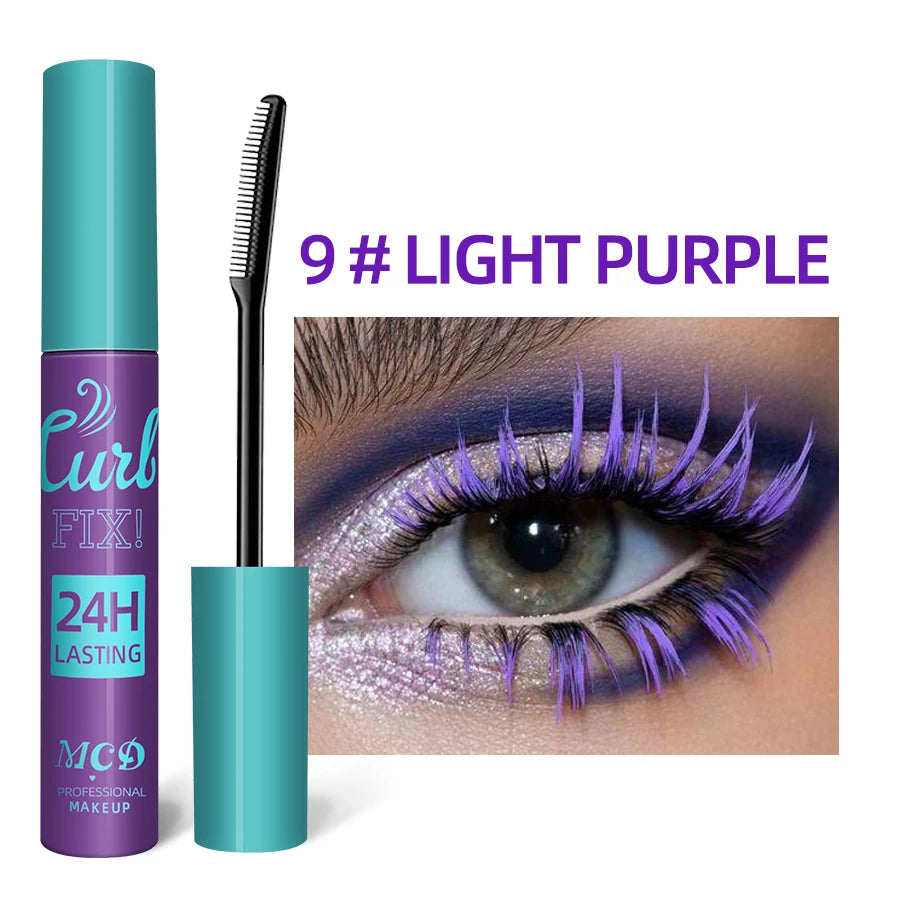 Colorful Slender Mascara Waterproof Fast Drying Curling Eyelashes
Multicolor Lashes Makeup Long Lasting Blue Green Cosmetic