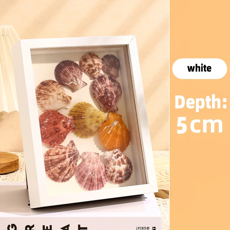 Transparent Floating Dried Flower Picture Frame Depth 5cm