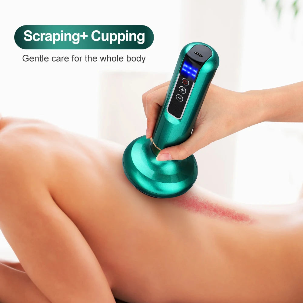 Electric Cupping Massager Vacuum Suction Cup
GuaSha Anti Cellulite Beauty Health Scraping Infrared Heat Slimming Massage Therapy