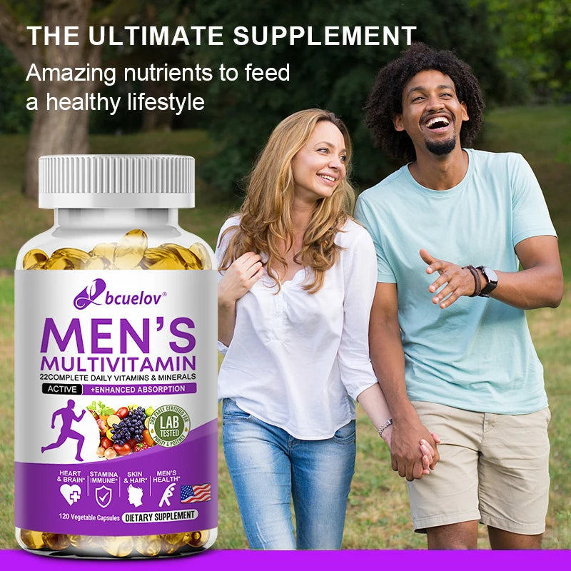Men's Daily Multivitamin - 22 Vitamins & Minerals
Dietary Supplement for Immunity, Energy, Digestion, Skin, and Overall Health