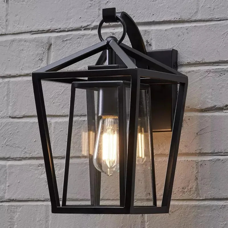 Outdoor Wall Light Fixtures, Exterior Waterproof Lanterns,
Porch Sconces Wall Mounted Lighting with E26 Sockets & Glass Shades