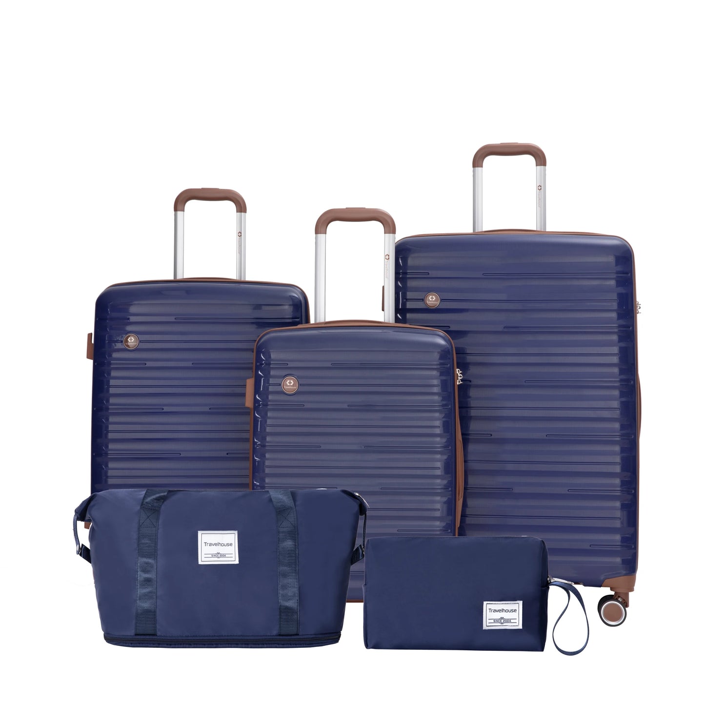 Luggage Sets 5 Piece,Suitcases with Double Spinner Wheels and TSA Lock,Hardcase 3 set
Luggage with Travel Duffle Bag