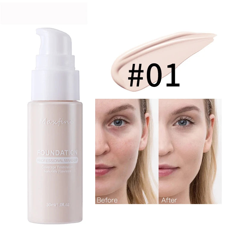 Liquid Foundation Effective Concealer Waterproof Sweat-resistant Makeup