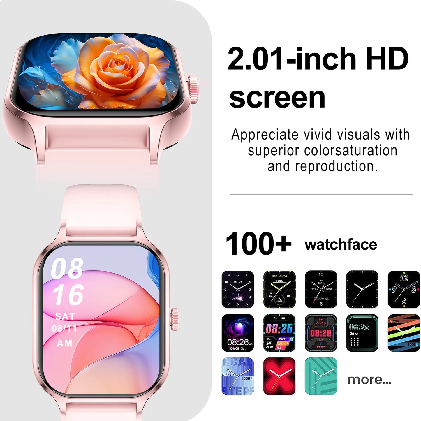 2025 Smart Watch, Wireless Dialing,
Multiple Sport Modes, Various App Notifications iPhone/Android