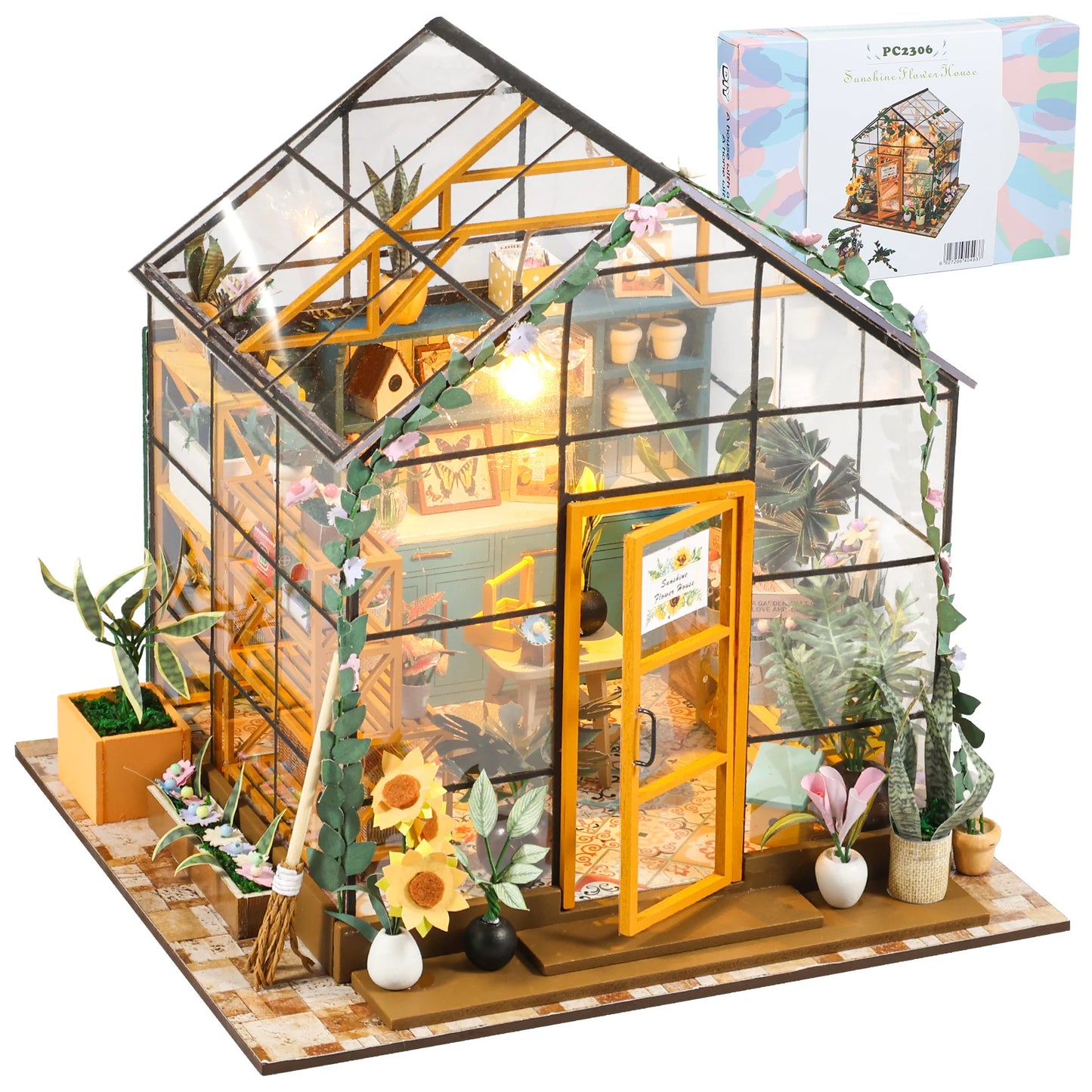 DIY Miniature Garden House Kit with Furniture