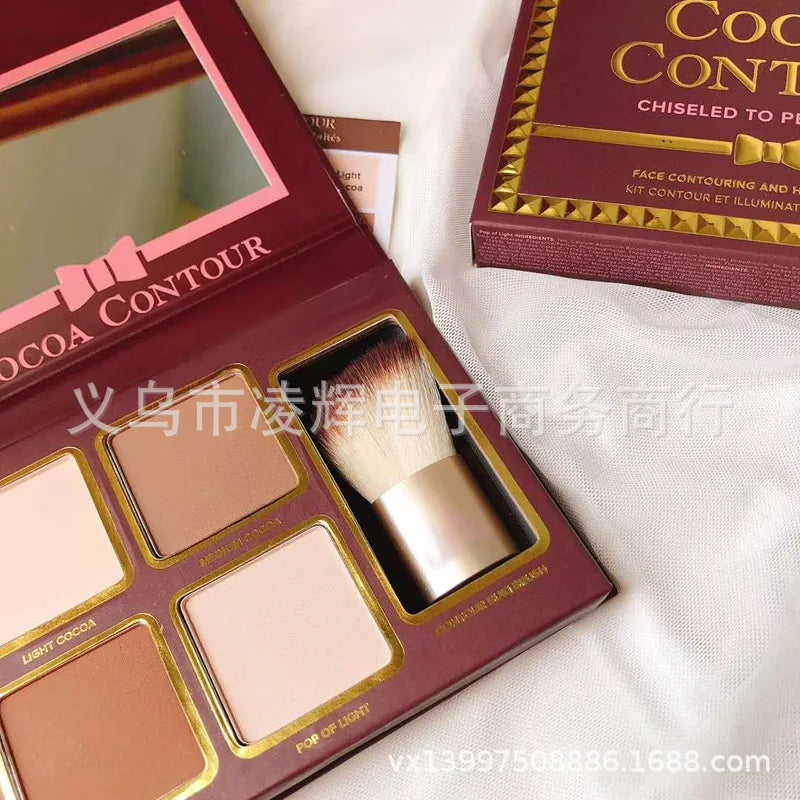 4 Colors Eyeshadow Palette with Brush Facial Contouring Highlight
High Quality