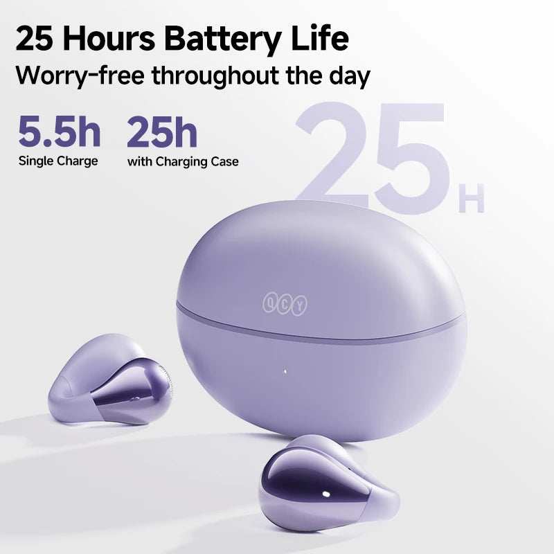 QCY Crossky C30 Wireless Earphones Bluetooth 5.4
Ear clip TWS Sports Earbuds Open Ear Earclip Dual-Connection Headphone