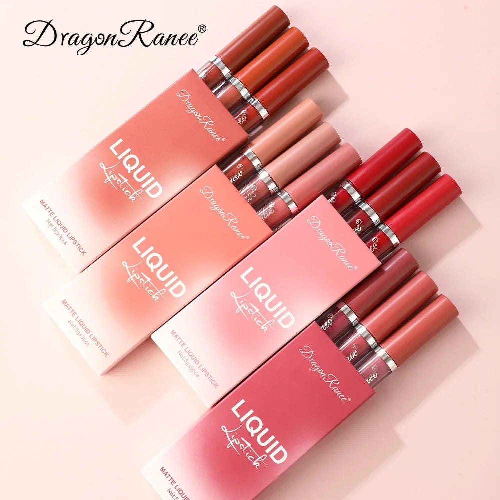 Lipsticks Set Make Up For Women Beauty Cosmetics
Matte Lipsticks Waterproof Long lasting Liquid Lip Tint Stain