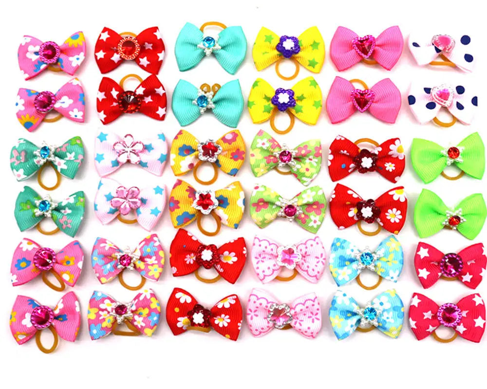 Dog Headdress Hair Bow Tie