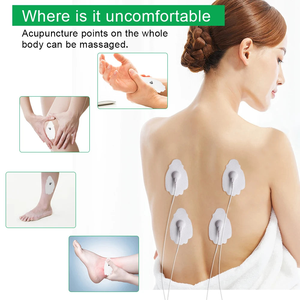10/20Pcs High Quality Nerve Stimulator Silicone Gel Electrode Pads
for Tens Electrodes Digital Therapy Machine Body Massage Tool
