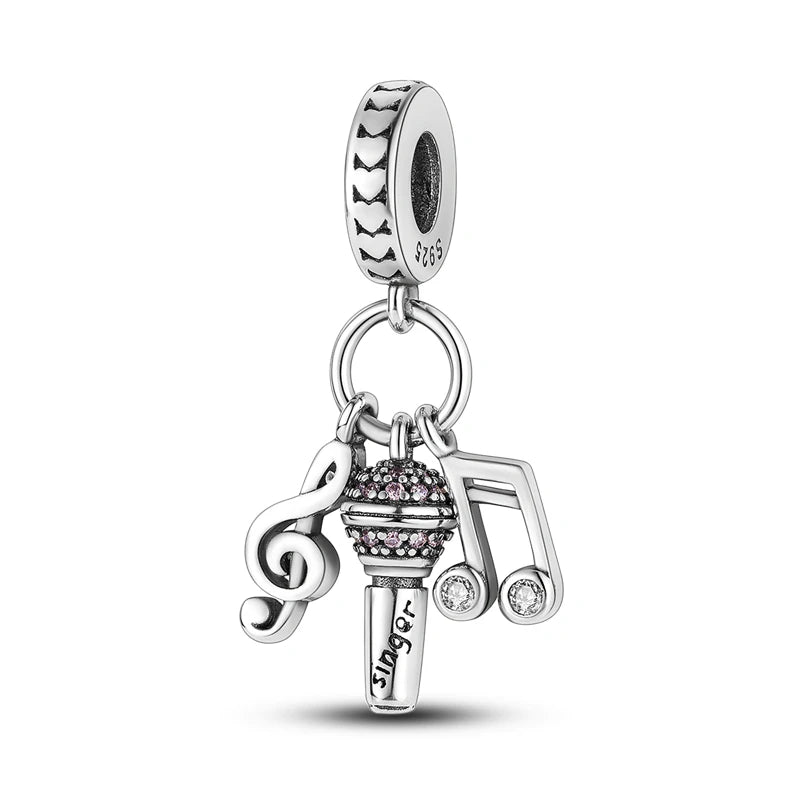 925 Sterling Silver
Headphone Game Console Pendant Bracelet Charms
Fit Bangle For Women Jewelry Party Fine Gifts DIY Accessories