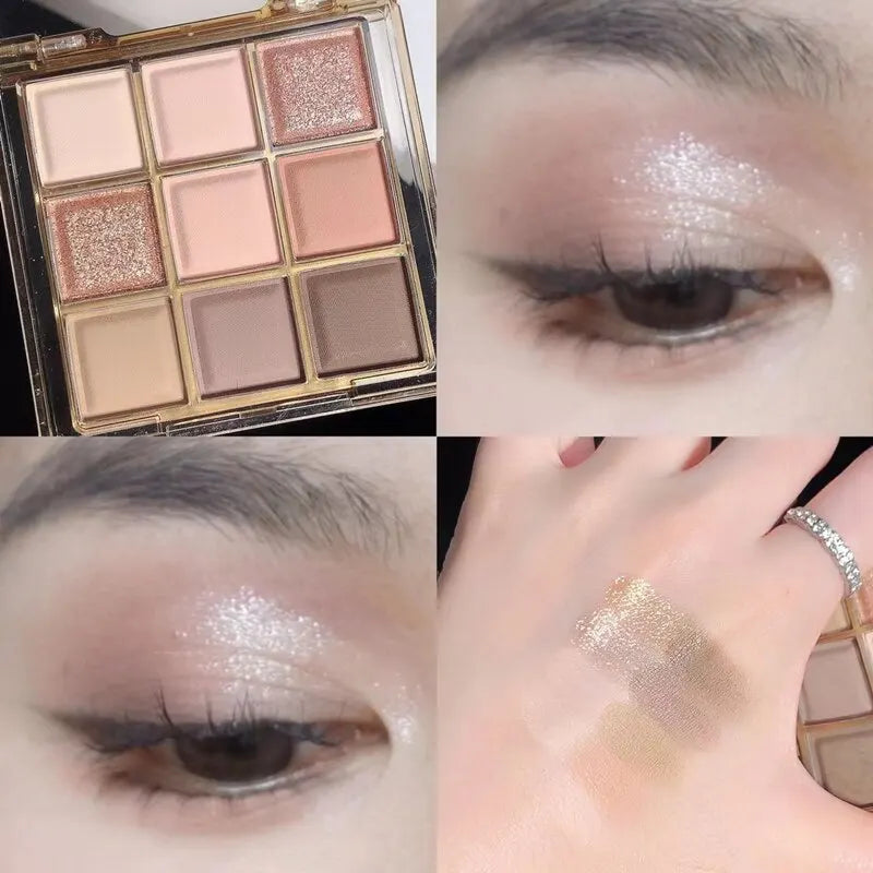New Eyeshadow Palette Low Saturation Smoke Powder Rose Plate