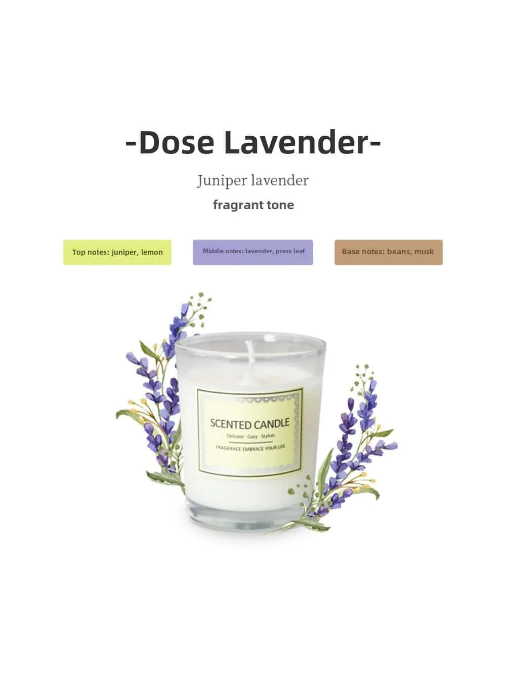 Candle Fragrance Atmosphere Smoke free Aromatherapy Candles