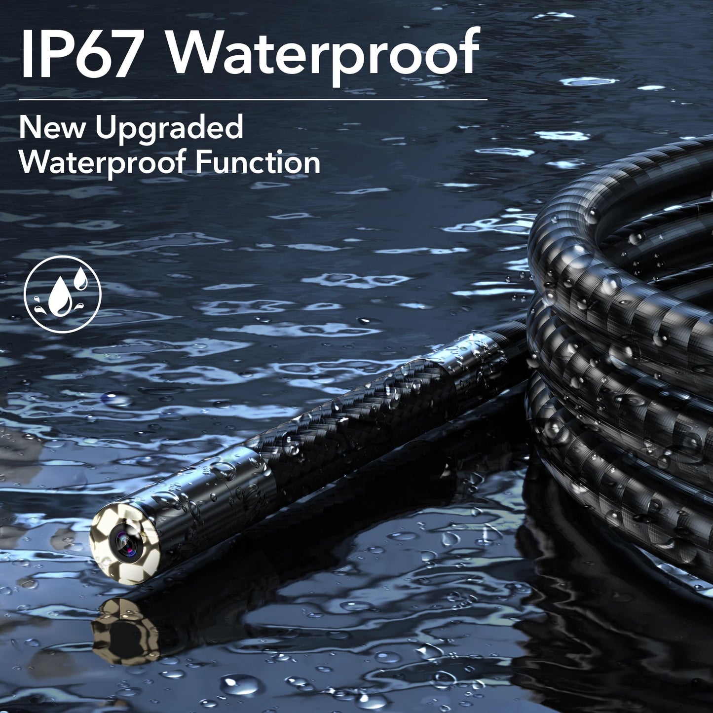 720-degree rotating camera 4.3-inch endoscope 6mm -2M 1080P
full high-definition endoscope industrial inspection visual probe