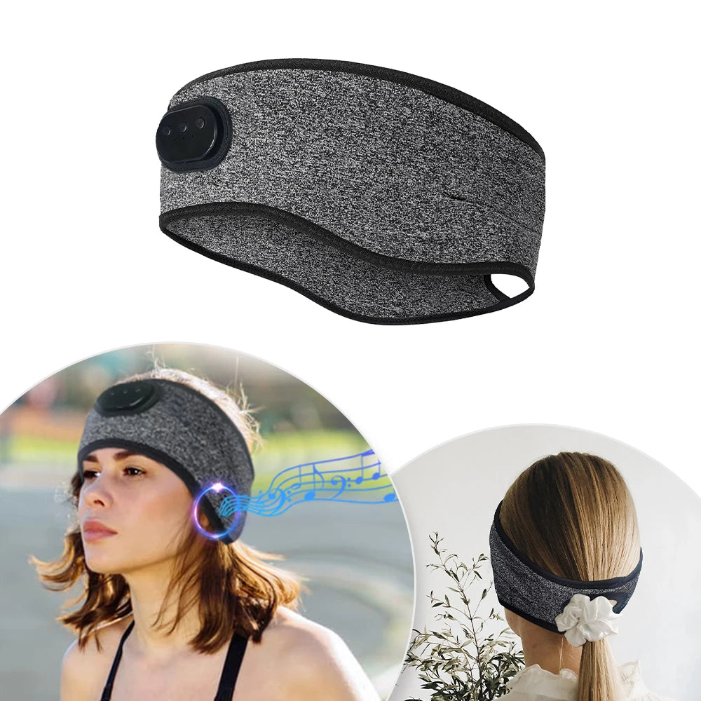 Bluetooth-compatible 5.2 Wireless Stereo Headset
Side Sleeper Eye Mask Sport Hollowing Out Headband Music Earphones