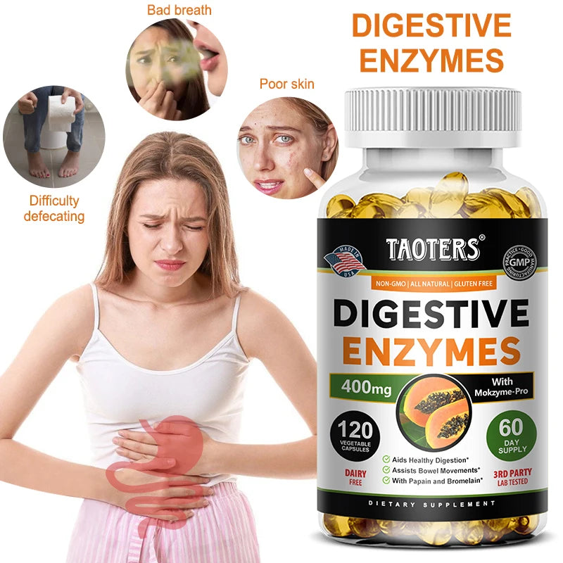 Digestive enzyme supplements Immune system support and healthy digestion