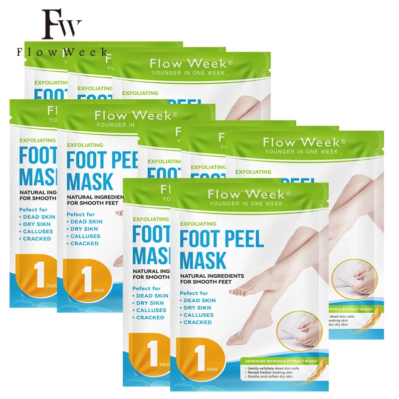 Foot Peel Mask, Exfoliating Peel Off Calluses Dead Skin Callus Remover Dry Cracked Feet,
Baby Soft Smooth Touch Feet Skin