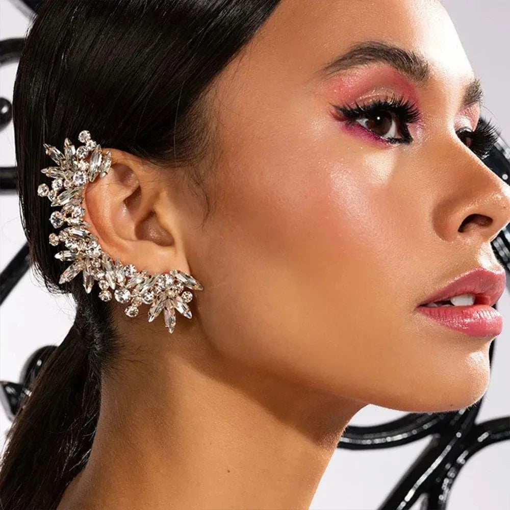 Tassel Geometric Ear Clip Earrings Ear Cuff