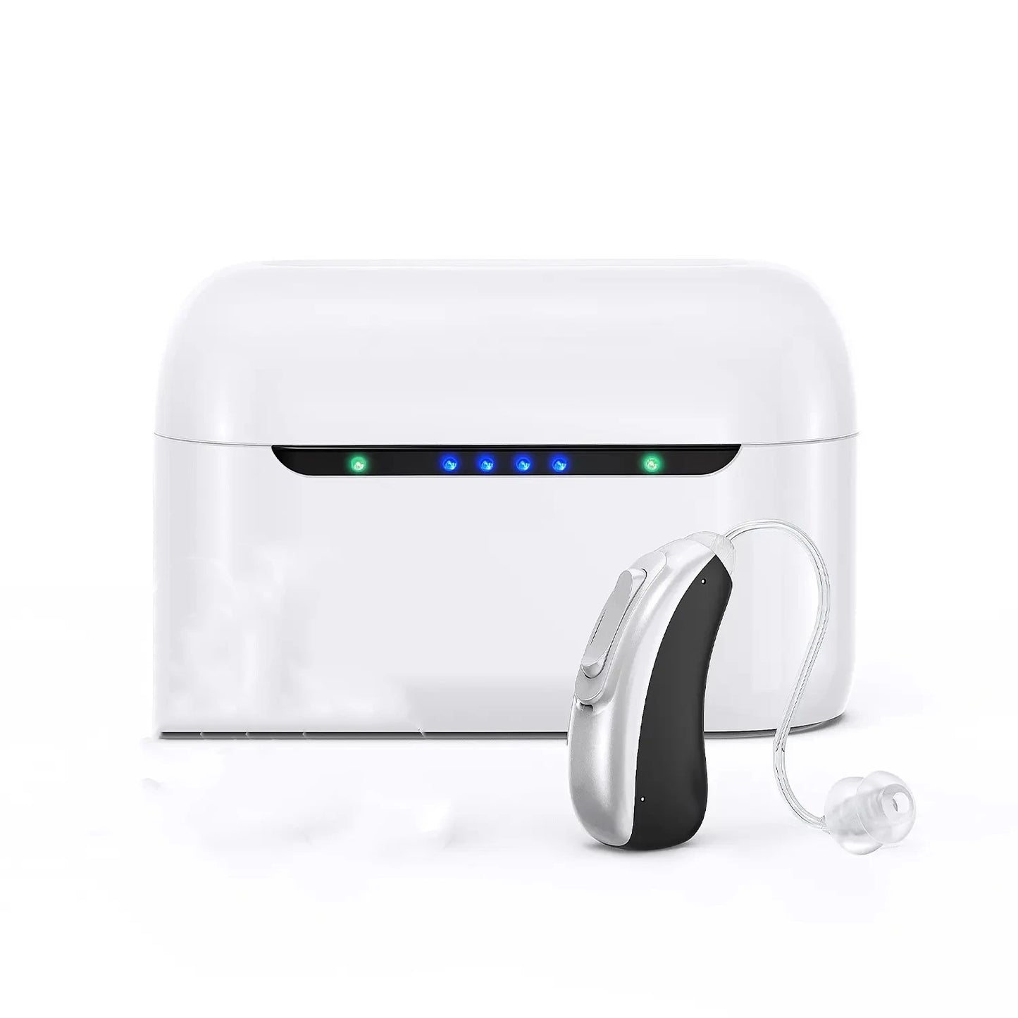 Bluetooth Rechargeable Hearing Aid 30 channel Behind the Ear Sound Amplifier