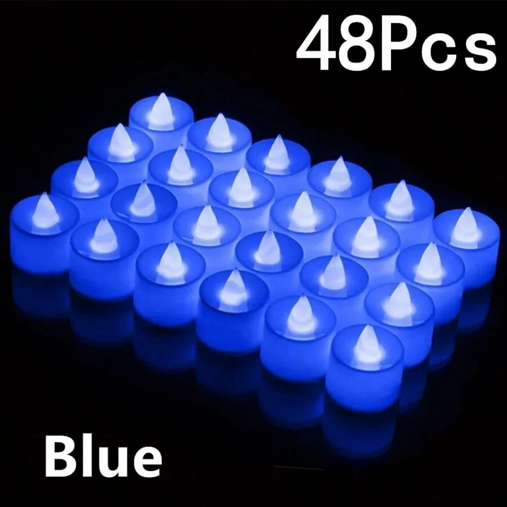 LED Tea Light Candles, Flameless Candles, Battery Electric Candles,
