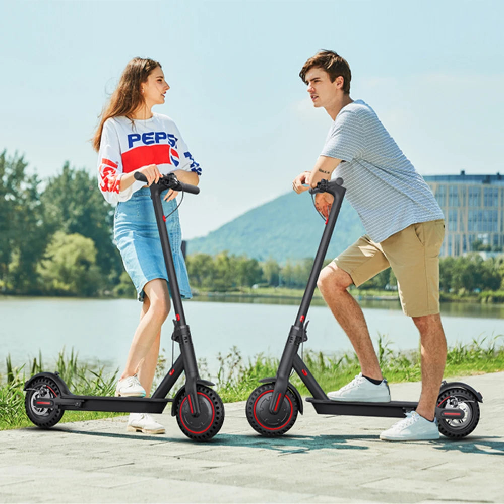 350W Foldable Electric Scooter for Adults Teens,Explosion-proof Tires,Dual Brake System
,Lightweight APP Support E-scooter