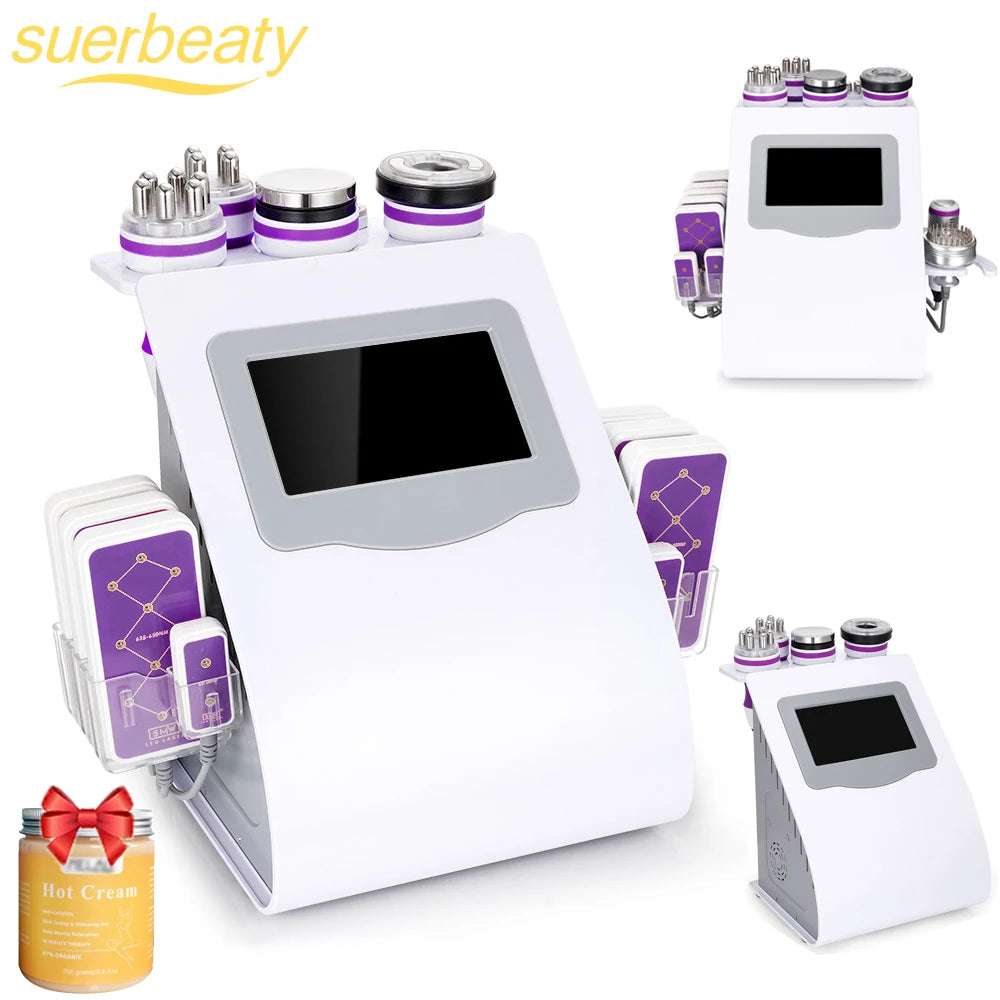 5/6/9 In 1 Cavitation Machine Fat Burning Body Slimming Lipo Cavitation
Skin Tightening Facial Care Tool for Salon Home Use