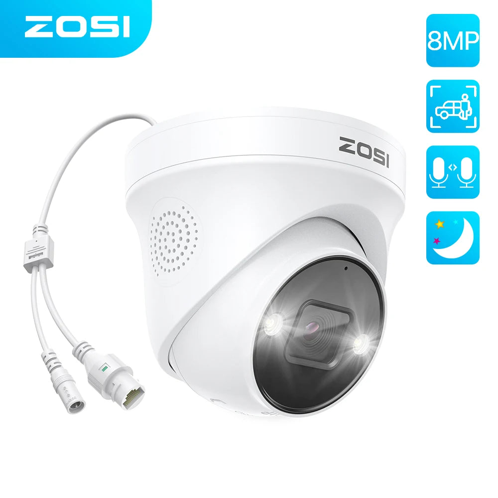 Dome PoE Camera Outdoor 2-Way Audio