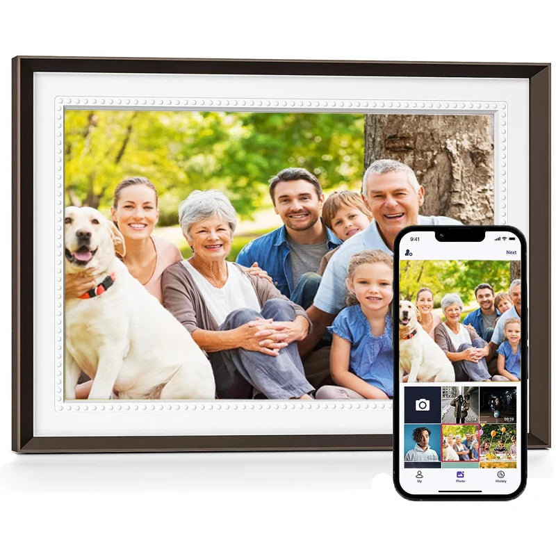 10.1-Inch WiFi Digital Photo Frame Cloud Digital Picture Frame 1280*800 TFT Touch Screen 32GB Storage