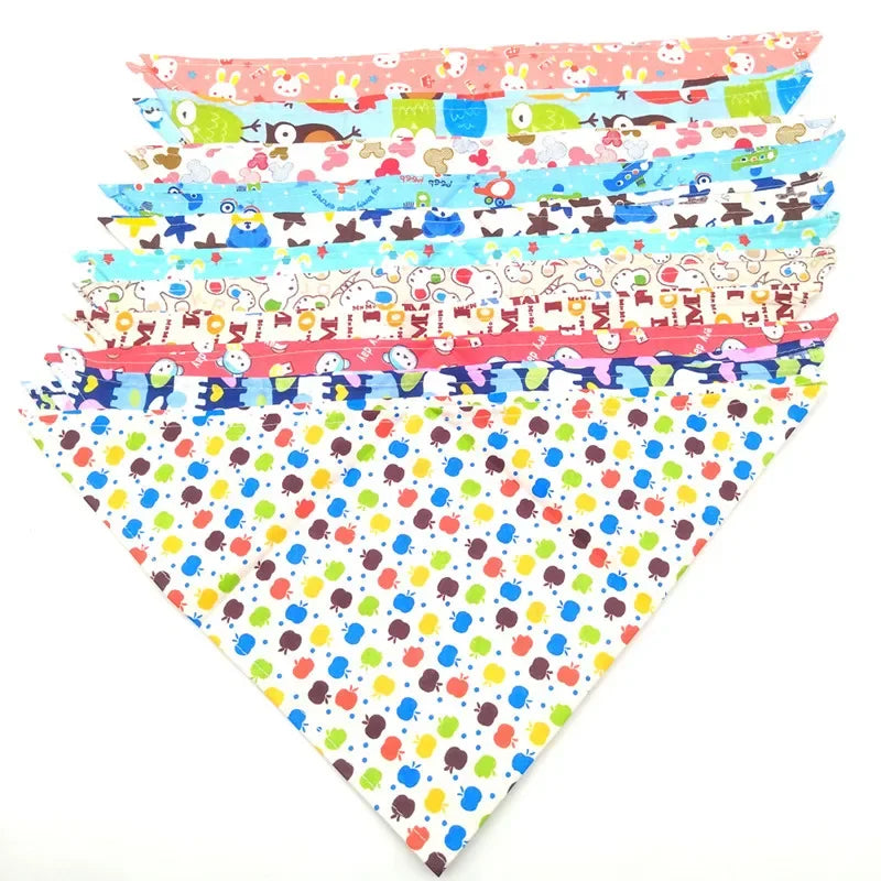 30/50 Pcs Dog Bandana Small Middle Large Dog Bibs Scarf
Cotton Adjustable Pet Puppy Kerchief Dog Accessories Pet Supplies Ropa