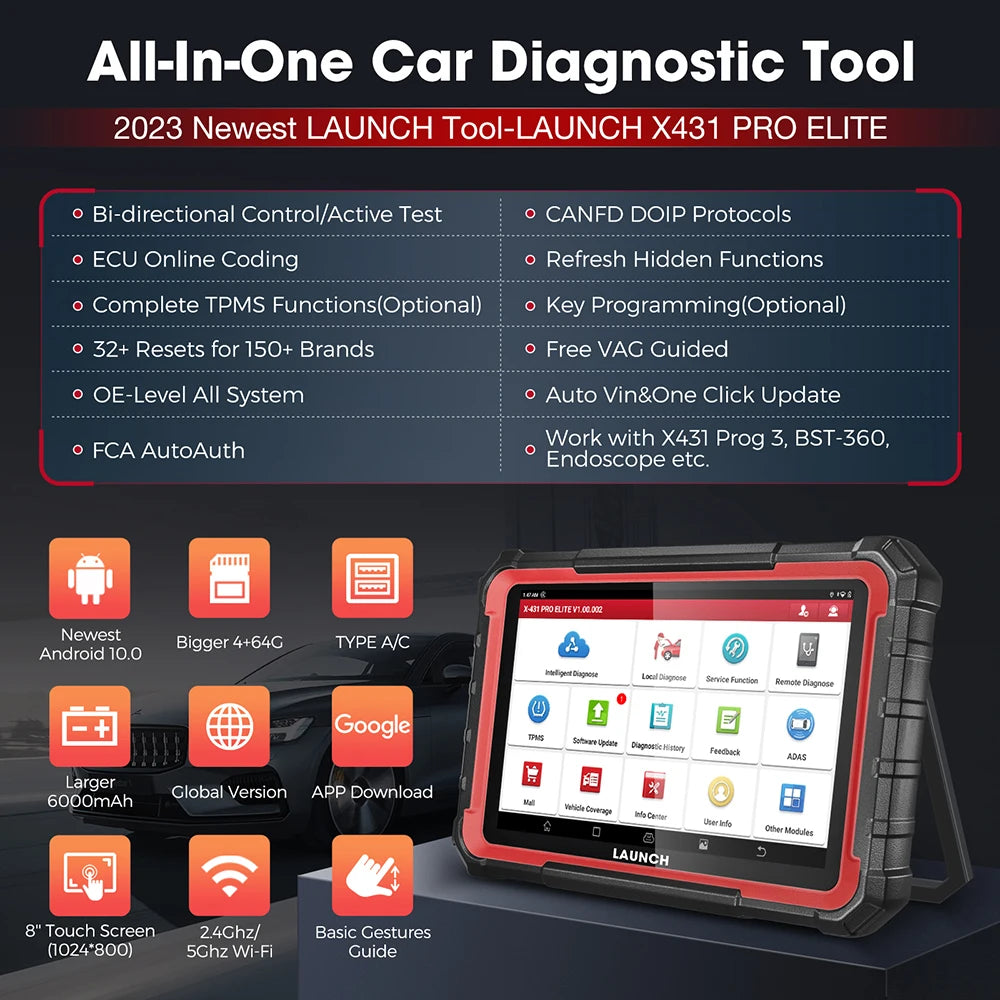 2025 Pro Elite Car Diagnostic,Bidirectional Scan