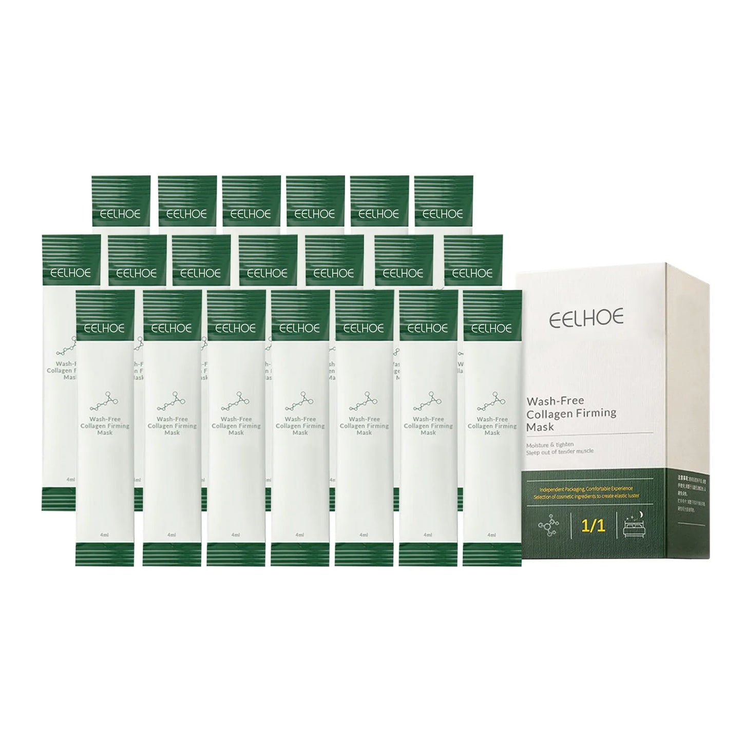 Korean Collagen Firming Wash-Free Mask Protein Portable
Anti-Aging Hydrating Frozen Face Sleeping Mask for Women and Men