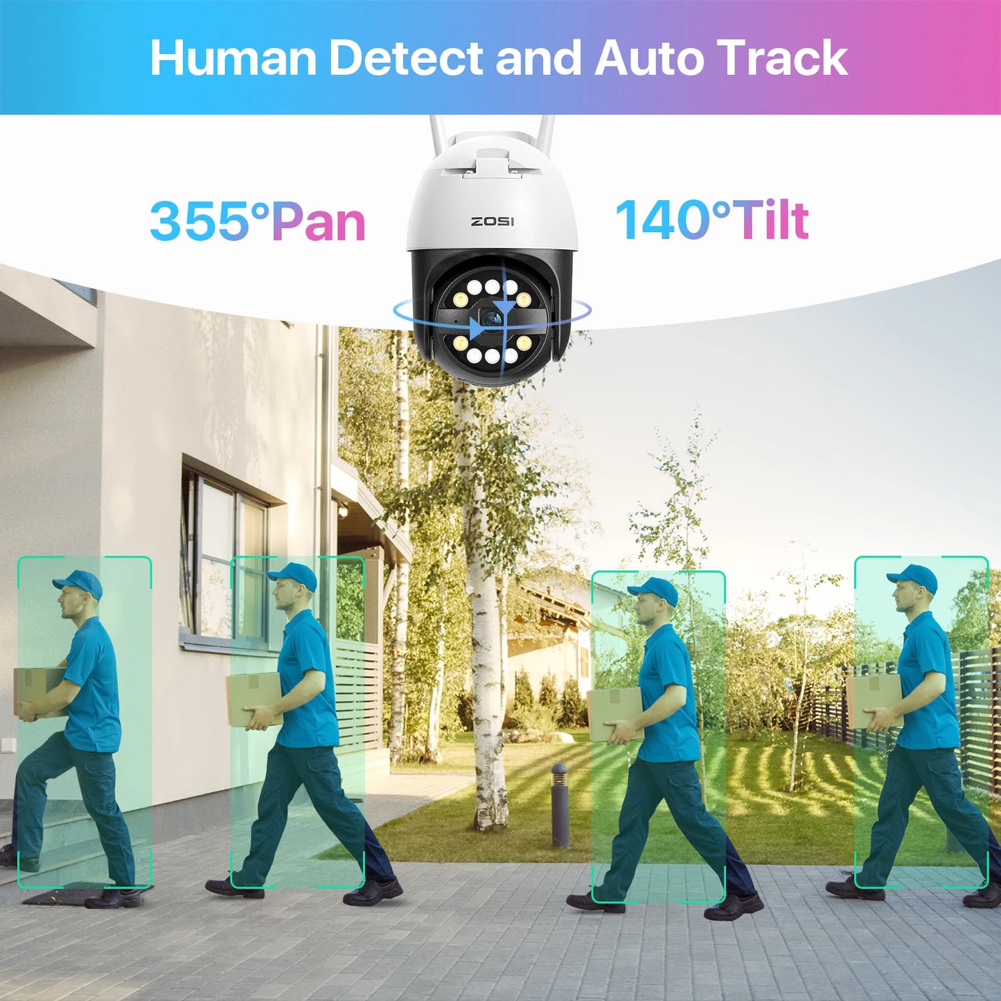 PTZ WiFi Camera Home Security Protection