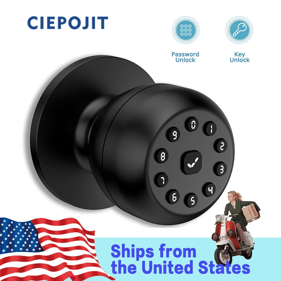Smart lock Electronic lock Spherical lock Password smart lock
Keyless Indoor lock Security intelligent lock Smartlife
