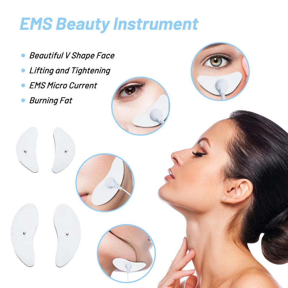EMS Face Lifting Massage Microcurrent, Face Anti Wrinkle Skin Tighten Face Massage