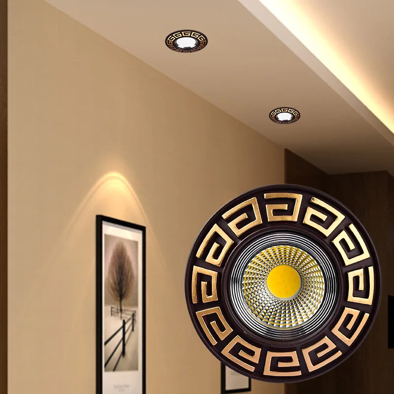 Bronze Embedded Cow Eye Cob Led Ceiling Lamp