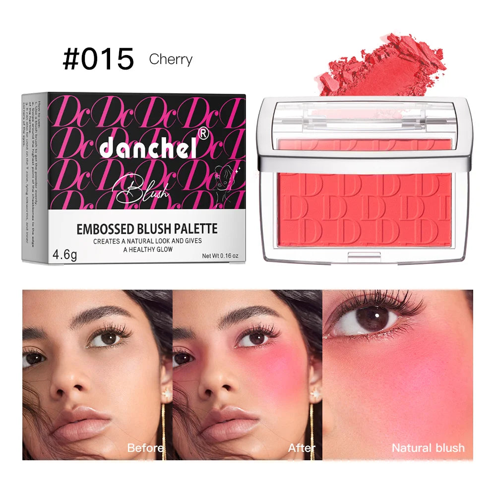Hot Matte Embossed Blush Palette Rosy Blusher Facial Blush Powder
High Pigmented Pink Coral Rouged For Cheeks Smooth Cosmetics