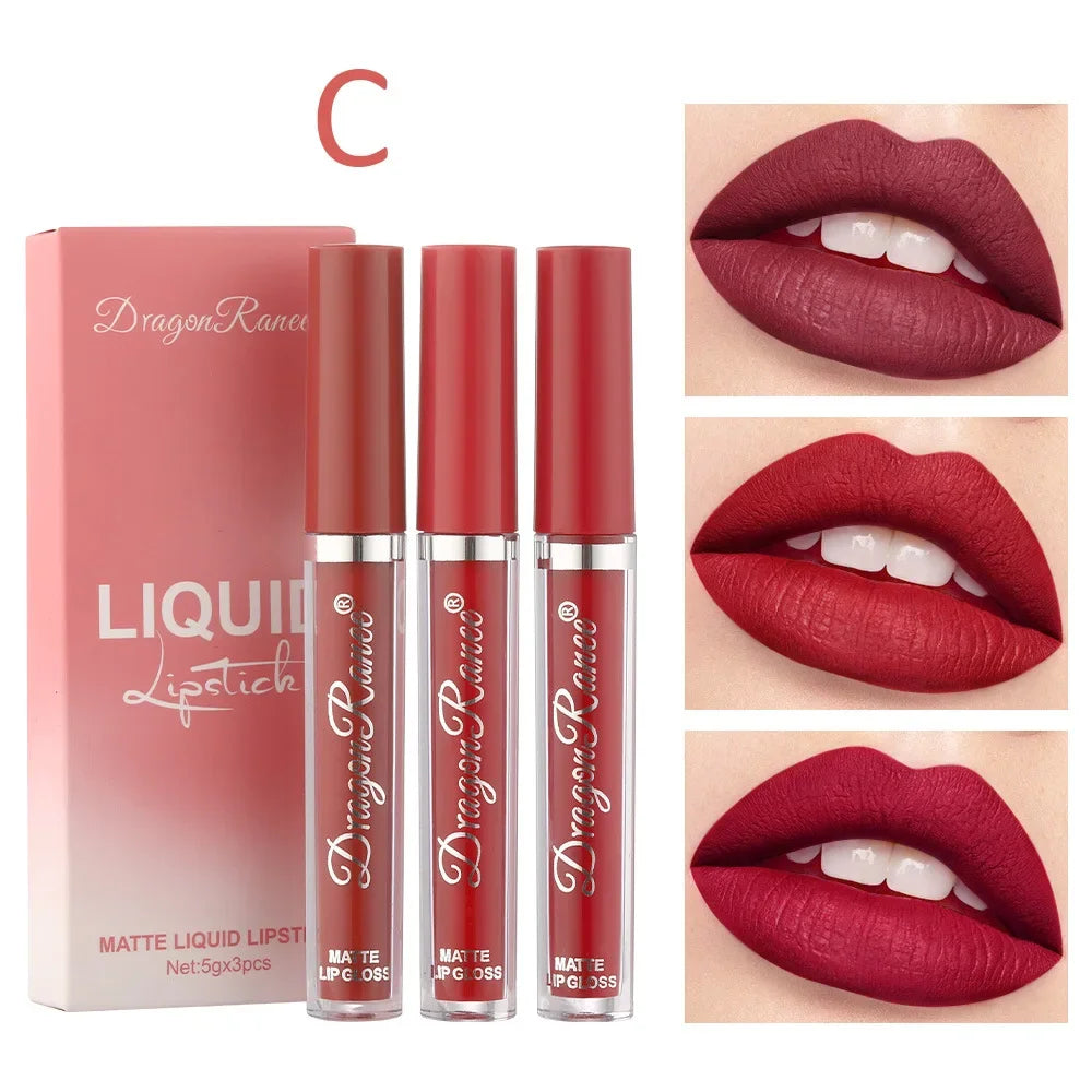 Lipsticks Set Make Up For Women Beauty Cosmetics
Matte Lipsticks Waterproof Long lasting Liquid Lip Tint Stain