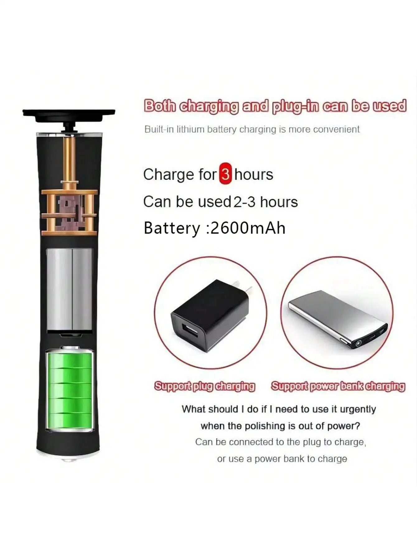 Electric foot callus remover, cordless foot file, rechargeable automatic remover, pedicure tool, remover, sharpener, grinder
