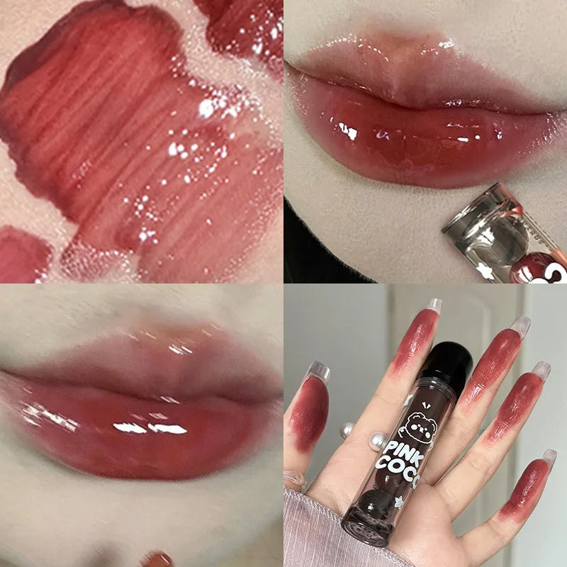 Lip gloss Black Mirror Glass Water Light Clear Lip Glaze