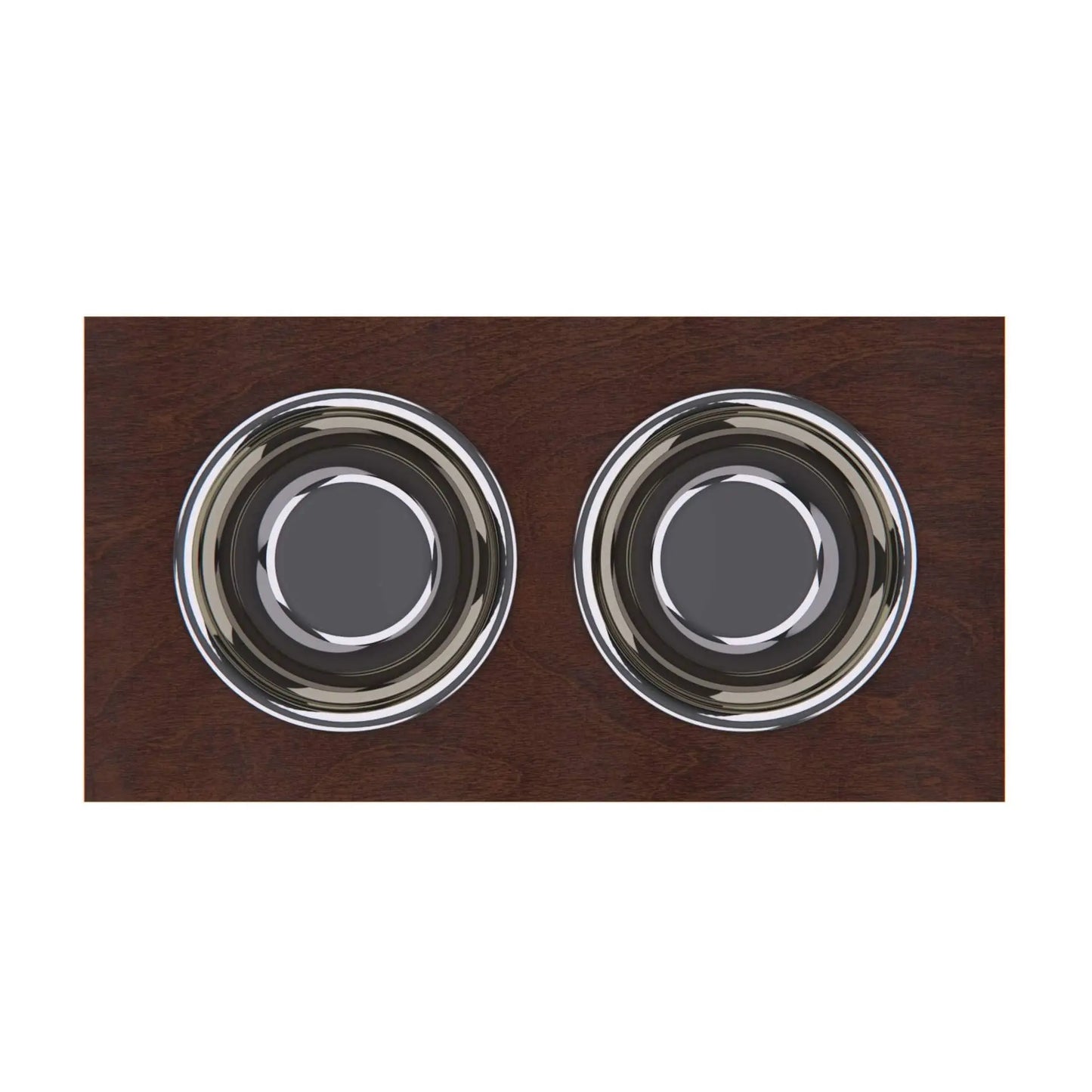 Raised Dog Bowl Stand with Internal Storage Elevated Dog Bowls
with Double Stainless Steel Dish Separate Design