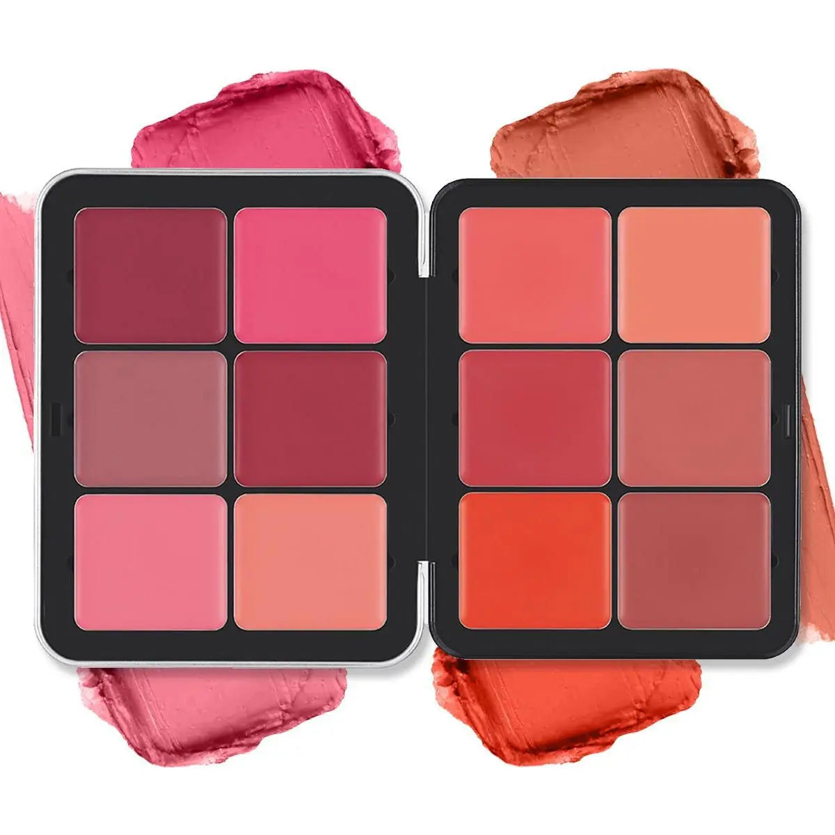 12-Color Iron Box Blusher Pallet Multi-Color Cream Blush Pallet Concealer
Contour and Highlighter Palette Makeup Blush Face