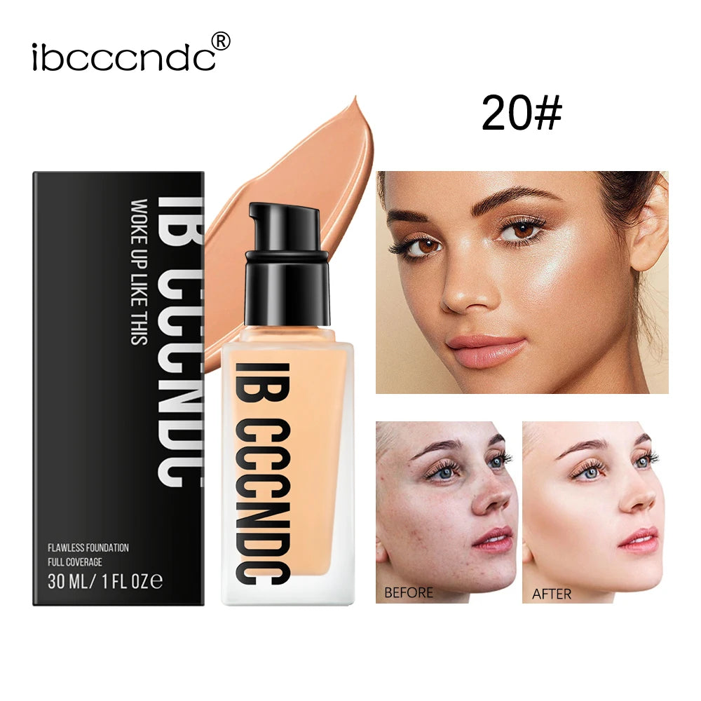 Flawless All Day 6 Color Waterproof Concealer Foundation Full Coverage Long Lasting Moisturizing