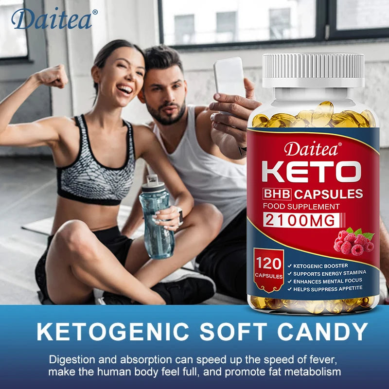 Daitea Fat Burning Ketone Soft Capsules -
Helps to better decompose body calories, control weight and maintain health