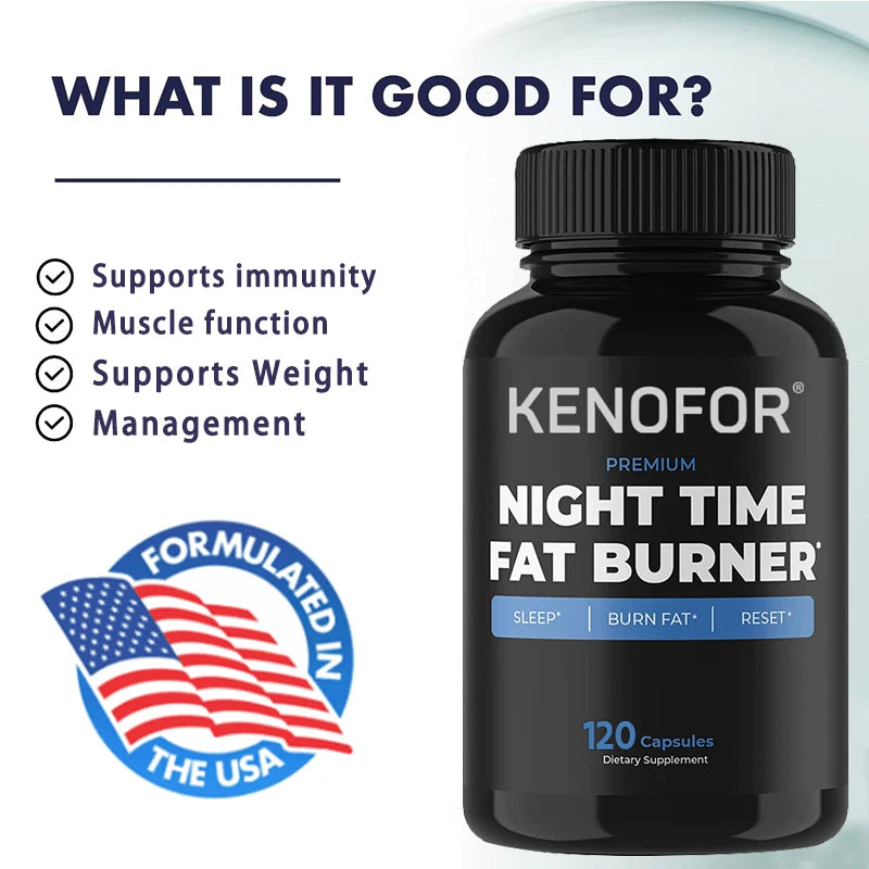 Nighttime Fat Burner -
Fat burning booster, helps metabolic cleansing, suppresses and controls appetite during sleep