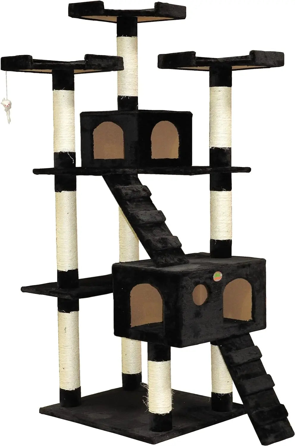 72" Tall Extra Large Cat Tree Tower Condo Cat House
for Large Indoor Cats Play Scratch Hide Climb Activity Furniture with Toy