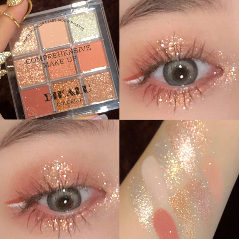 New Eyeshadow Palette Low Saturation Smoke Powder Rose Plate